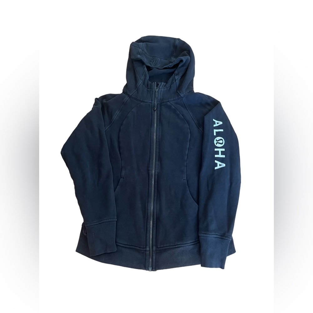 Lululemon RARE Aloha Collection Jacket- Black- See photos for sizing detail
